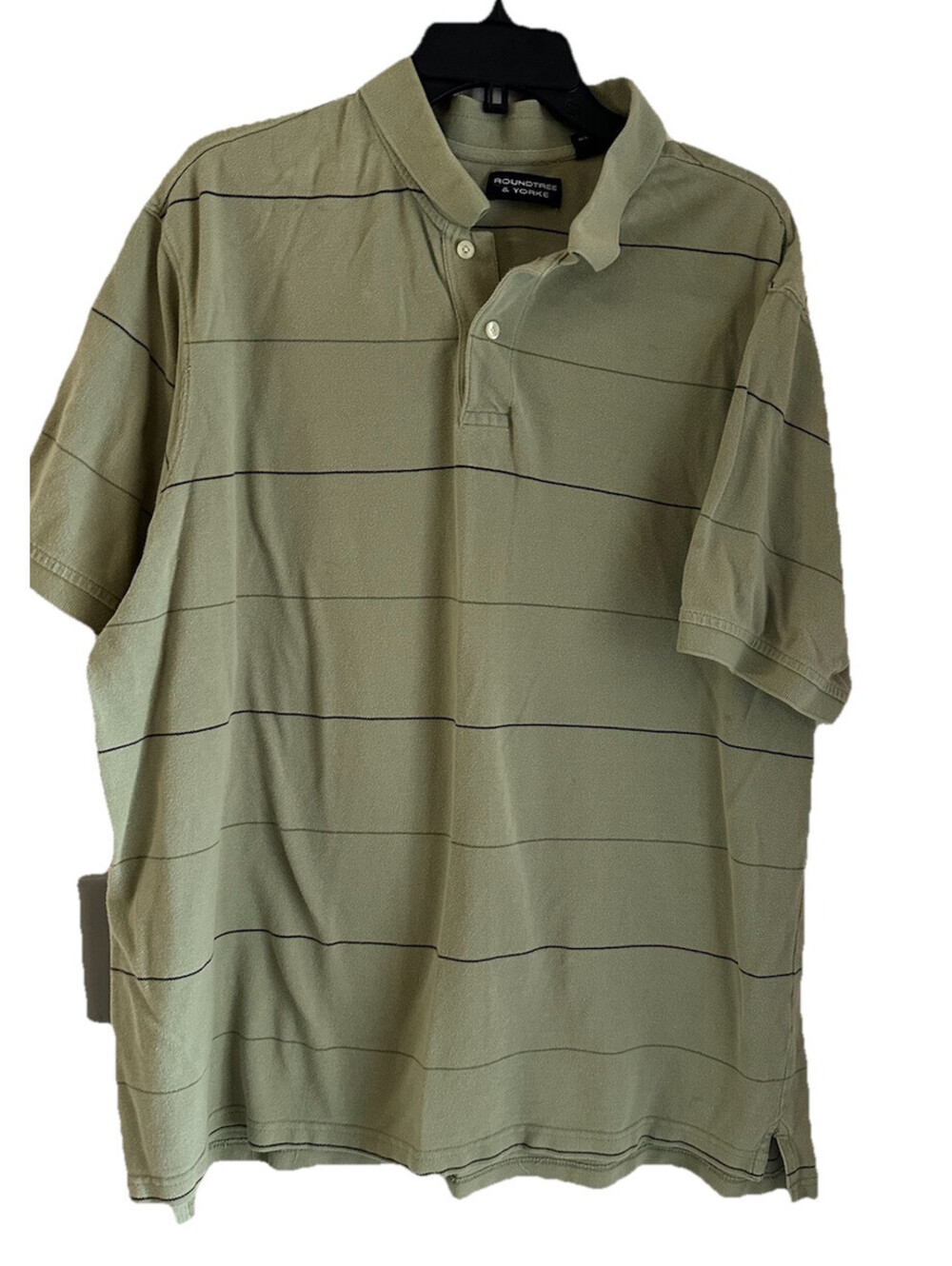 Roundtree & York Green Men’s Polo Size 2XT Good Condition Minimal Signs Wear